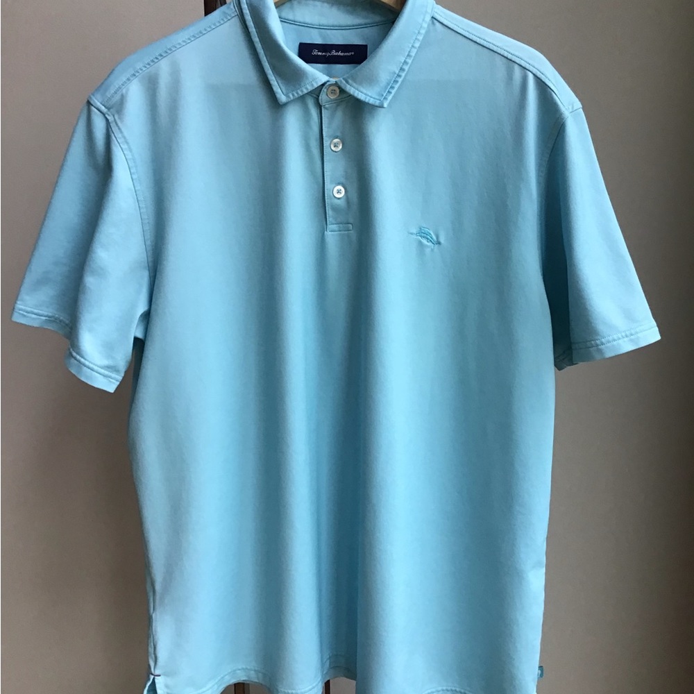 Tommy Bahama EUC Pima Polo‎ Shirt Leisure Tech On Par Spectator